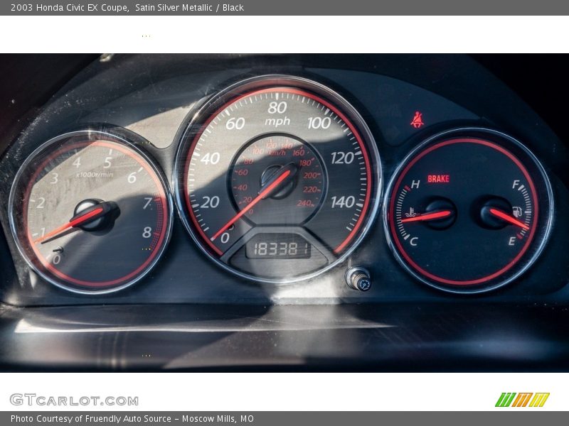  2003 Civic EX Coupe EX Coupe Gauges