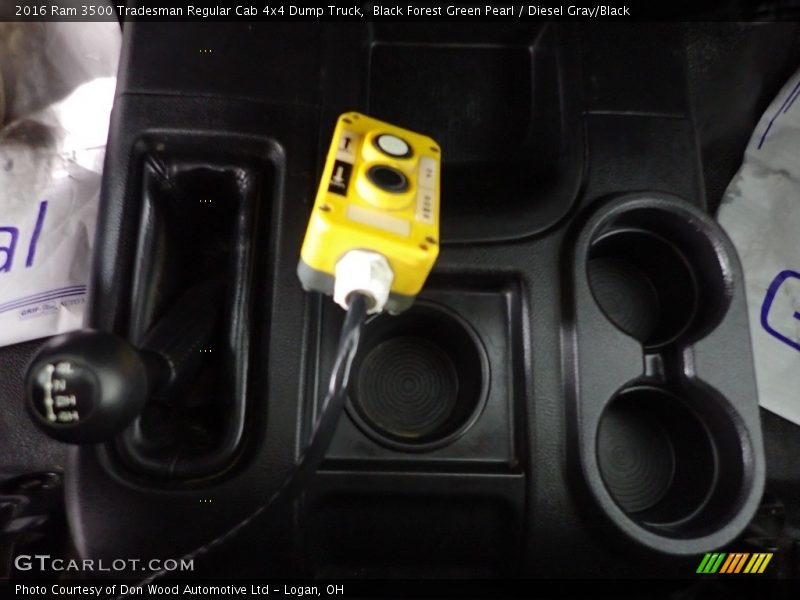 Black Forest Green Pearl / Diesel Gray/Black 2016 Ram 3500 Tradesman Regular Cab 4x4 Dump Truck