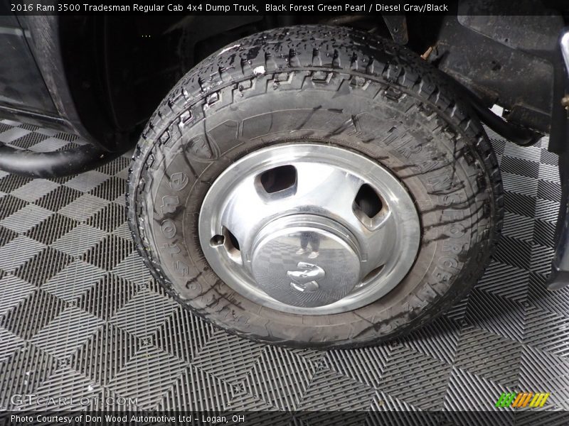 Black Forest Green Pearl / Diesel Gray/Black 2016 Ram 3500 Tradesman Regular Cab 4x4 Dump Truck