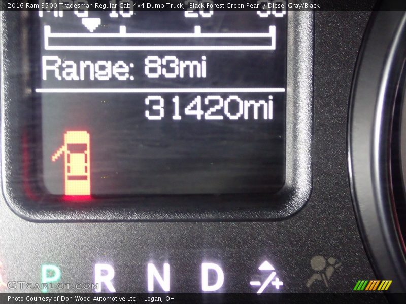 Black Forest Green Pearl / Diesel Gray/Black 2016 Ram 3500 Tradesman Regular Cab 4x4 Dump Truck