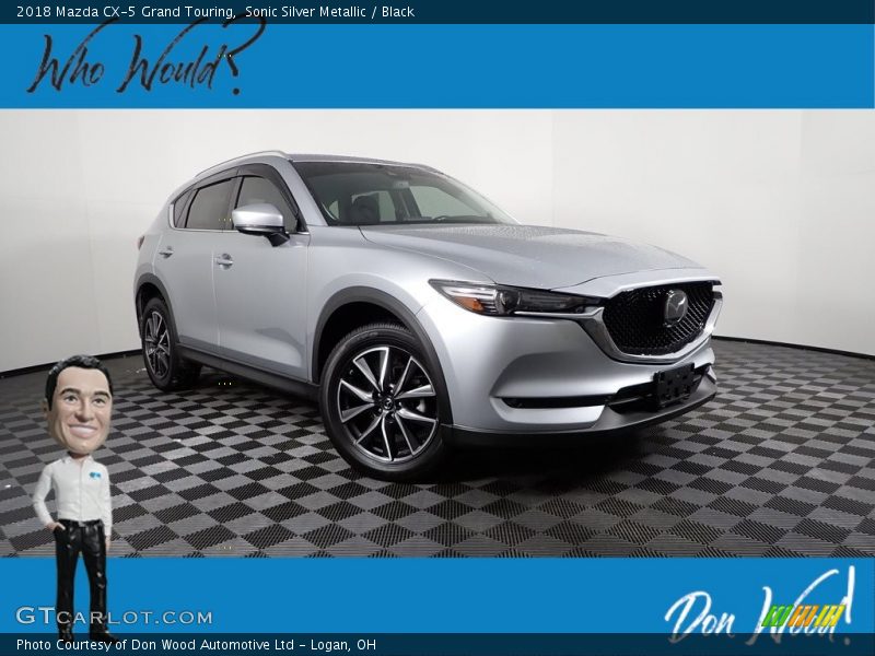 Sonic Silver Metallic / Black 2018 Mazda CX-5 Grand Touring