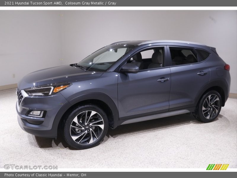 Coliseum Gray Metallic / Gray 2021 Hyundai Tucson Sport AWD