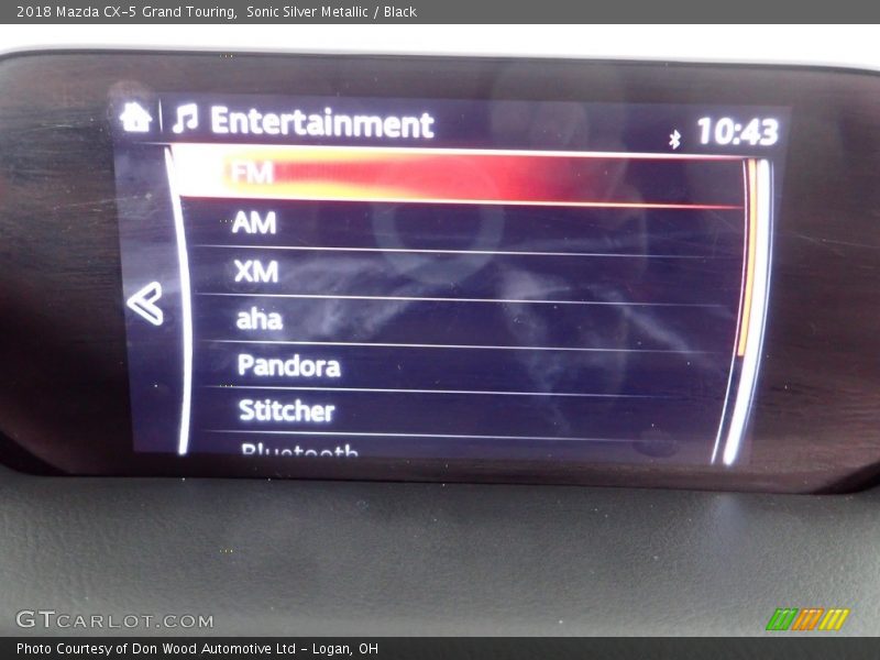 Sonic Silver Metallic / Black 2018 Mazda CX-5 Grand Touring