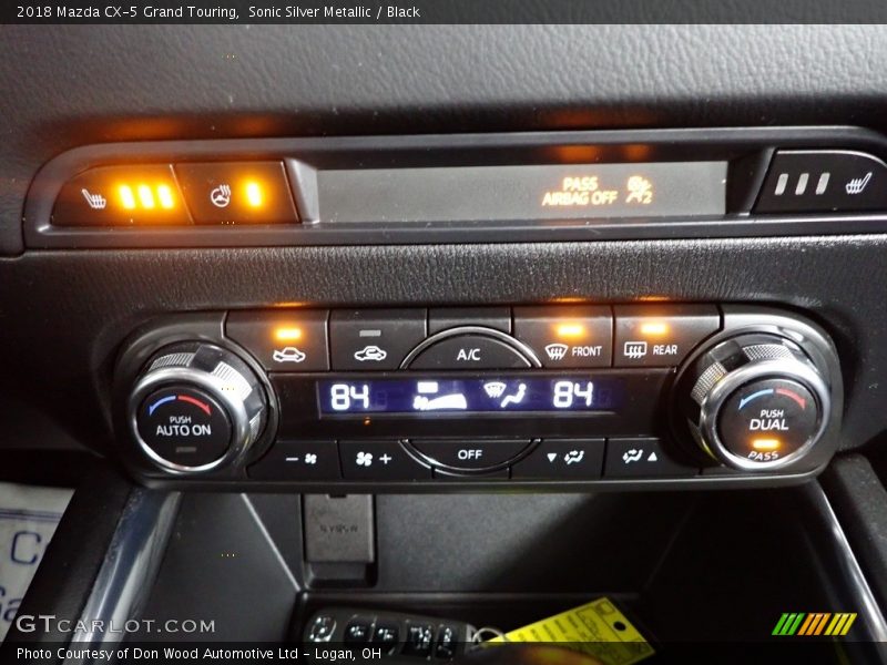 Sonic Silver Metallic / Black 2018 Mazda CX-5 Grand Touring