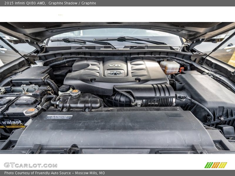  2015 QX80 AWD Engine - 5.6 Liter DI DOHC 32-Valve VVEL CVTCS V8