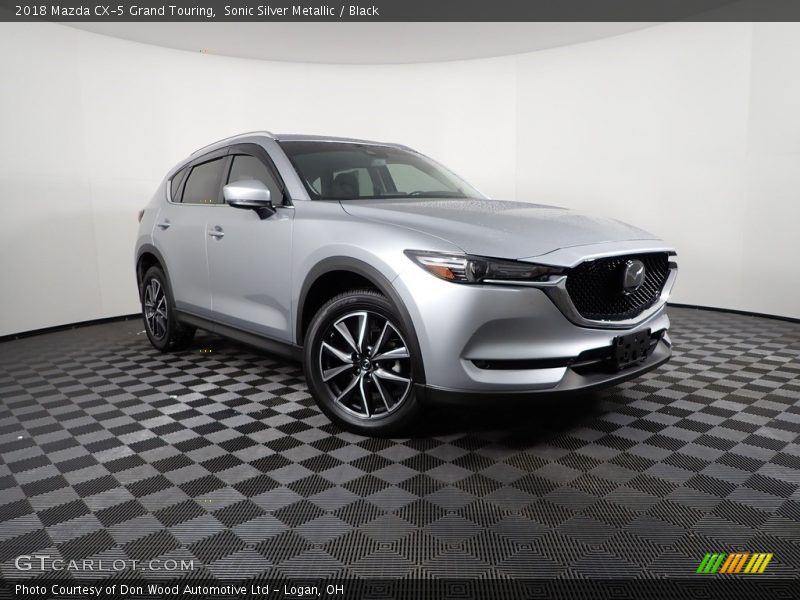 Sonic Silver Metallic / Black 2018 Mazda CX-5 Grand Touring