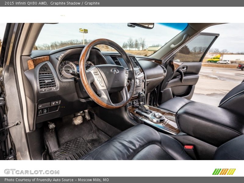 Front Seat of 2015 QX80 AWD
