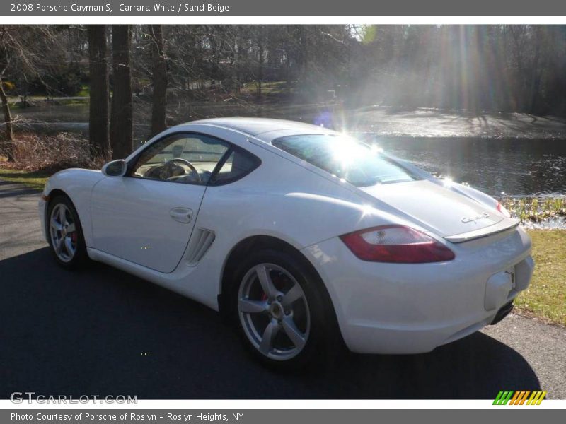 Carrara White / Sand Beige 2008 Porsche Cayman S
