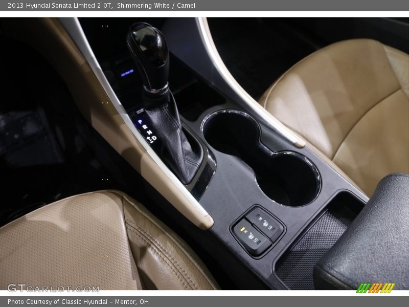Shimmering White / Camel 2013 Hyundai Sonata Limited 2.0T