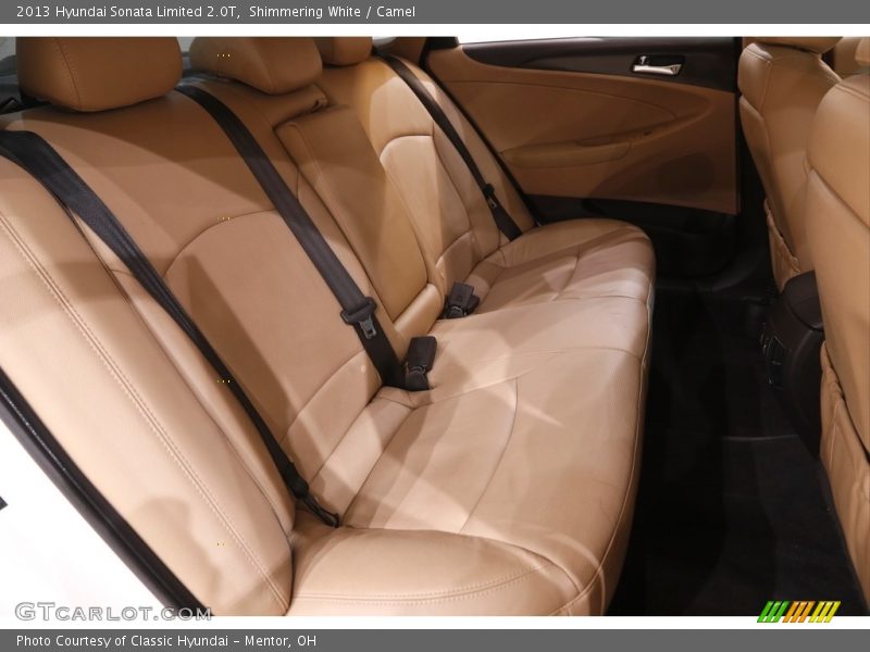 Shimmering White / Camel 2013 Hyundai Sonata Limited 2.0T