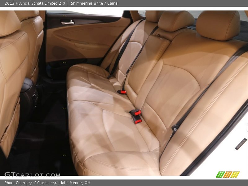 Shimmering White / Camel 2013 Hyundai Sonata Limited 2.0T