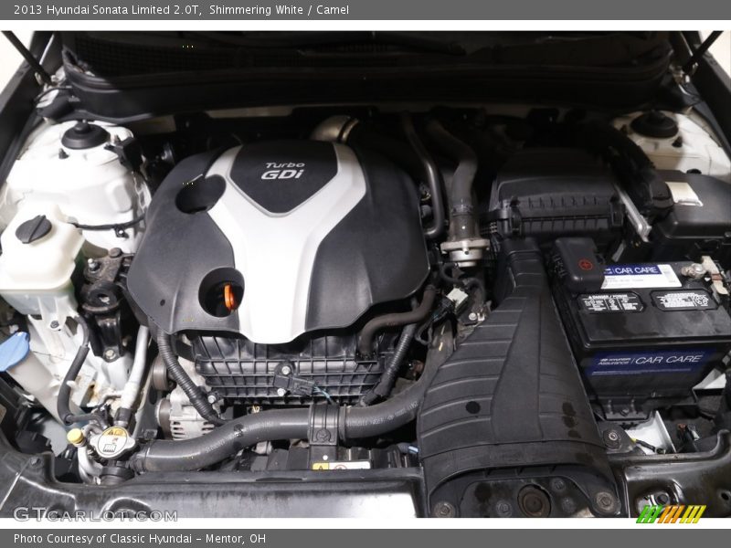 Shimmering White / Camel 2013 Hyundai Sonata Limited 2.0T