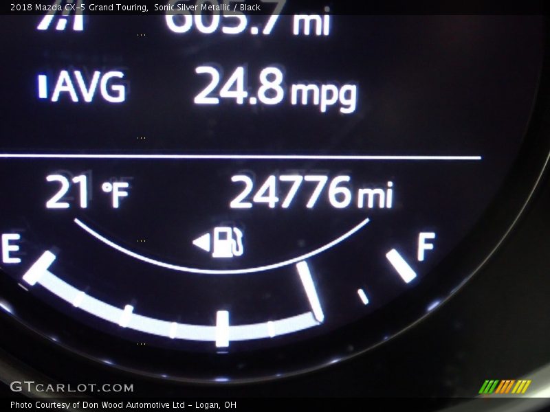 Sonic Silver Metallic / Black 2018 Mazda CX-5 Grand Touring