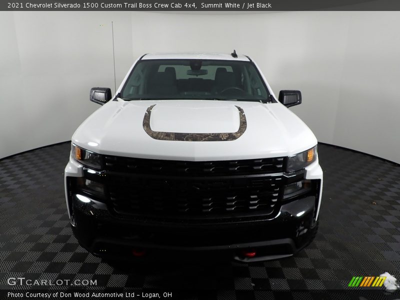 Summit White / Jet Black 2021 Chevrolet Silverado 1500 Custom Trail Boss Crew Cab 4x4
