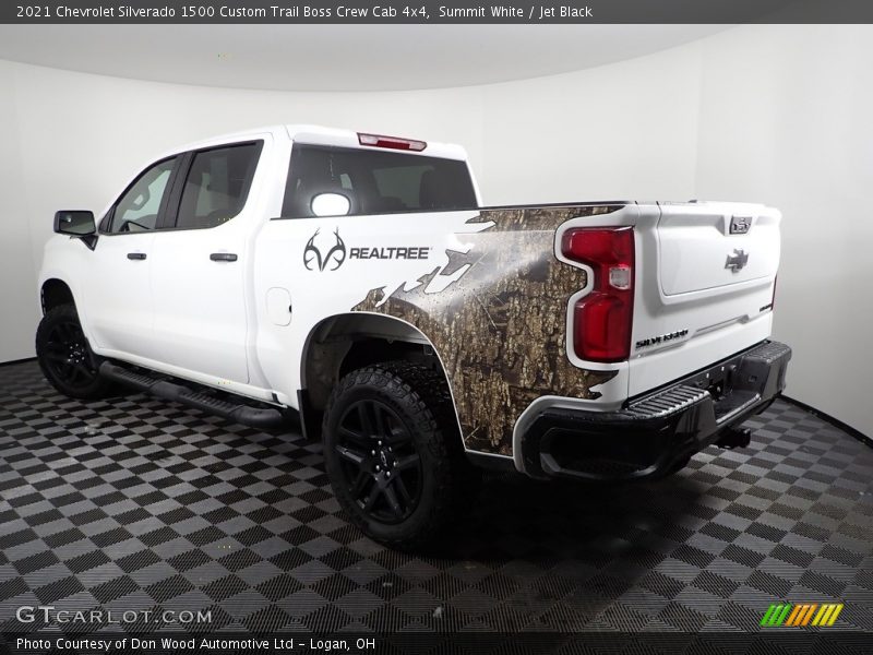 Summit White / Jet Black 2021 Chevrolet Silverado 1500 Custom Trail Boss Crew Cab 4x4
