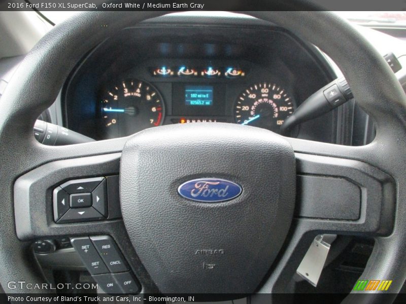 Oxford White / Medium Earth Gray 2016 Ford F150 XL SuperCab