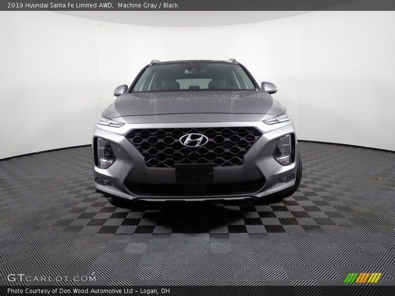 Machine Gray / Black 2019 Hyundai Santa Fe Limited AWD