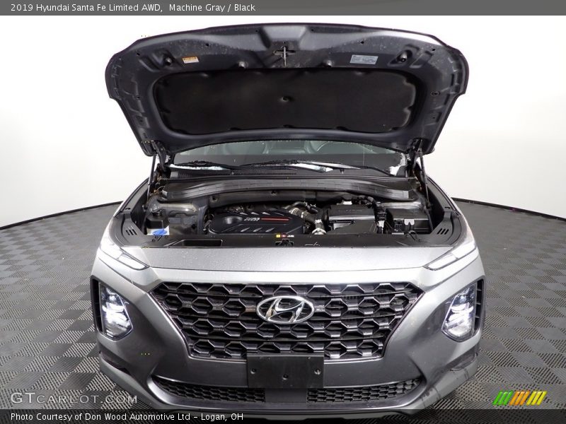 Machine Gray / Black 2019 Hyundai Santa Fe Limited AWD