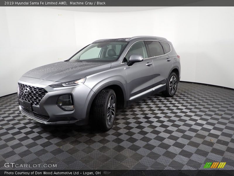 Machine Gray / Black 2019 Hyundai Santa Fe Limited AWD
