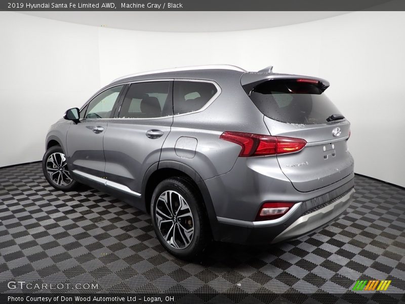 Machine Gray / Black 2019 Hyundai Santa Fe Limited AWD