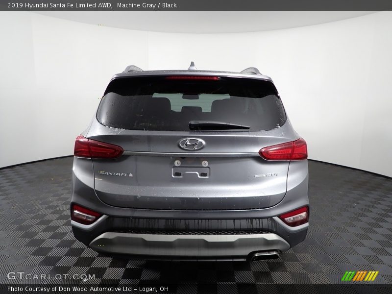 Machine Gray / Black 2019 Hyundai Santa Fe Limited AWD