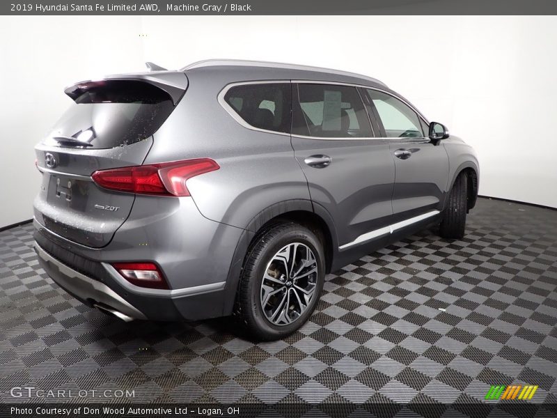 Machine Gray / Black 2019 Hyundai Santa Fe Limited AWD