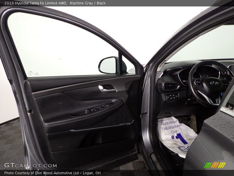 Machine Gray / Black 2019 Hyundai Santa Fe Limited AWD
