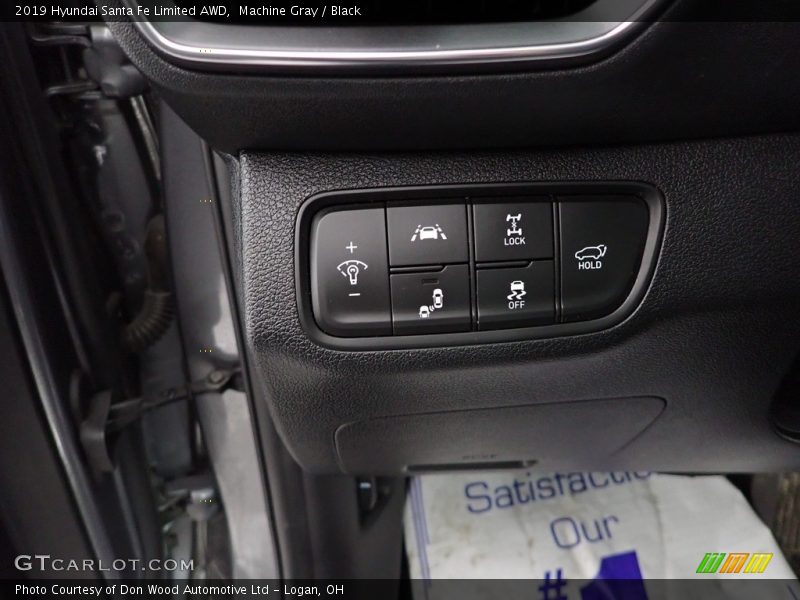 Machine Gray / Black 2019 Hyundai Santa Fe Limited AWD