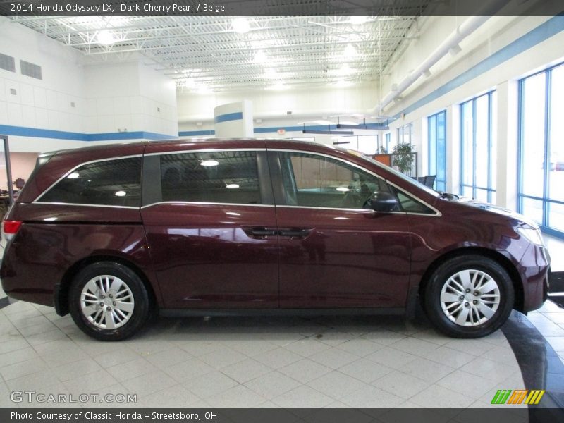 Dark Cherry Pearl / Beige 2014 Honda Odyssey LX