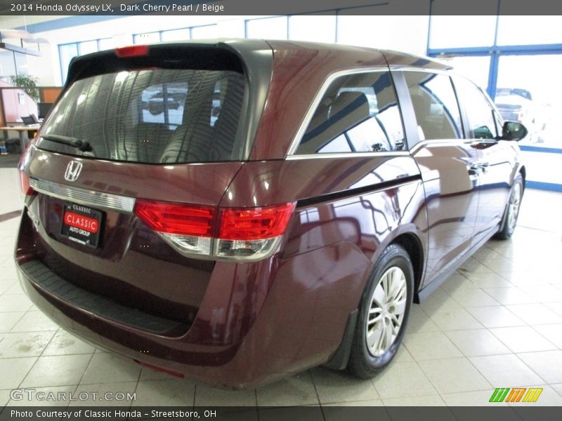 Dark Cherry Pearl / Beige 2014 Honda Odyssey LX