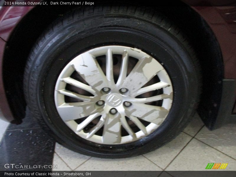 Dark Cherry Pearl / Beige 2014 Honda Odyssey LX