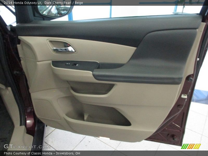 Dark Cherry Pearl / Beige 2014 Honda Odyssey LX