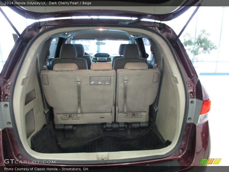 Dark Cherry Pearl / Beige 2014 Honda Odyssey LX