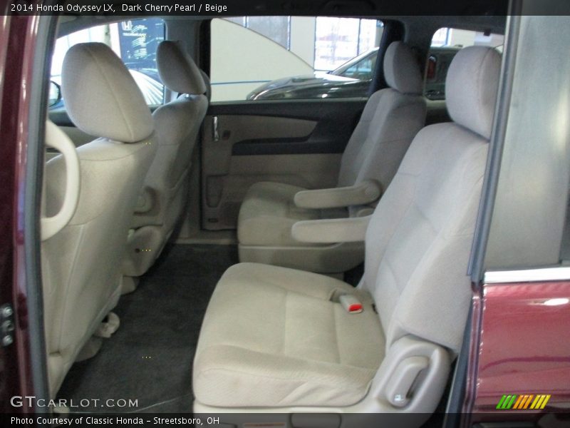 Dark Cherry Pearl / Beige 2014 Honda Odyssey LX