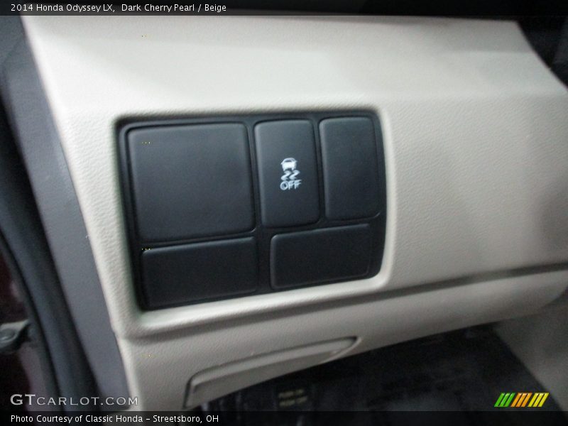 Dark Cherry Pearl / Beige 2014 Honda Odyssey LX