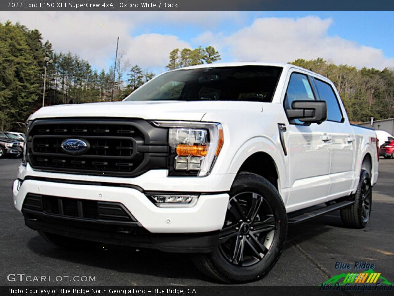 Oxford White / Black 2022 Ford F150 XLT SuperCrew 4x4