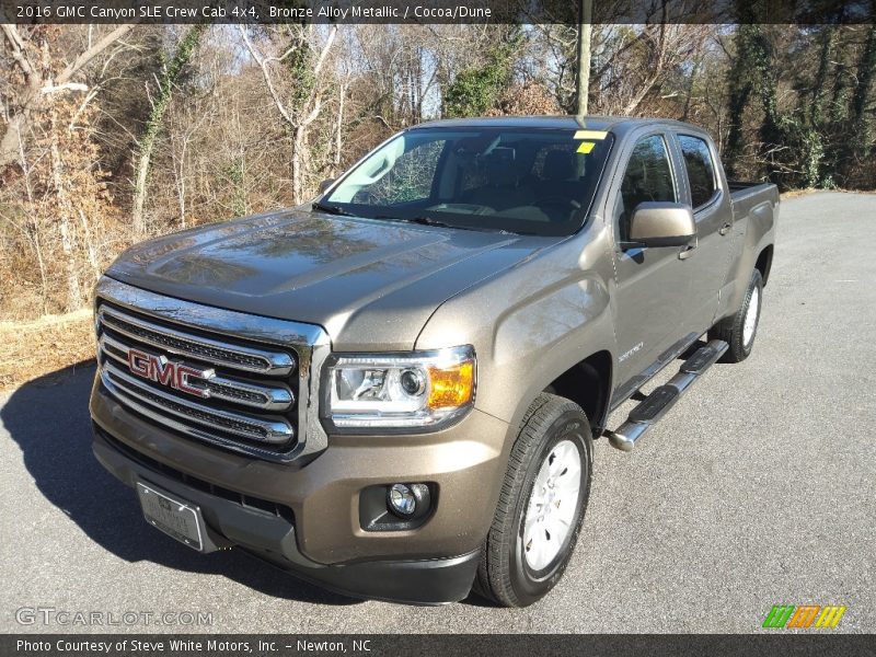 Bronze Alloy Metallic / Cocoa/Dune 2016 GMC Canyon SLE Crew Cab 4x4