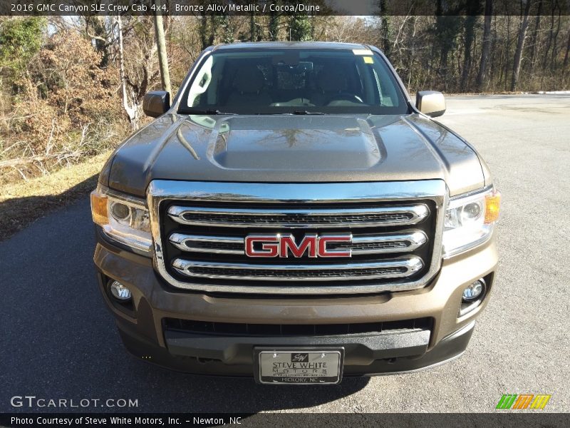 Bronze Alloy Metallic / Cocoa/Dune 2016 GMC Canyon SLE Crew Cab 4x4