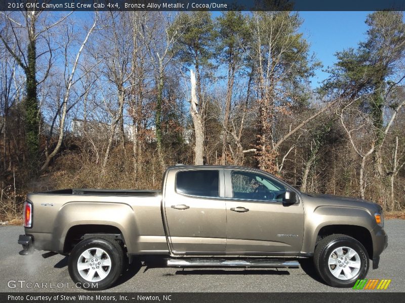  2016 Canyon SLE Crew Cab 4x4 Bronze Alloy Metallic