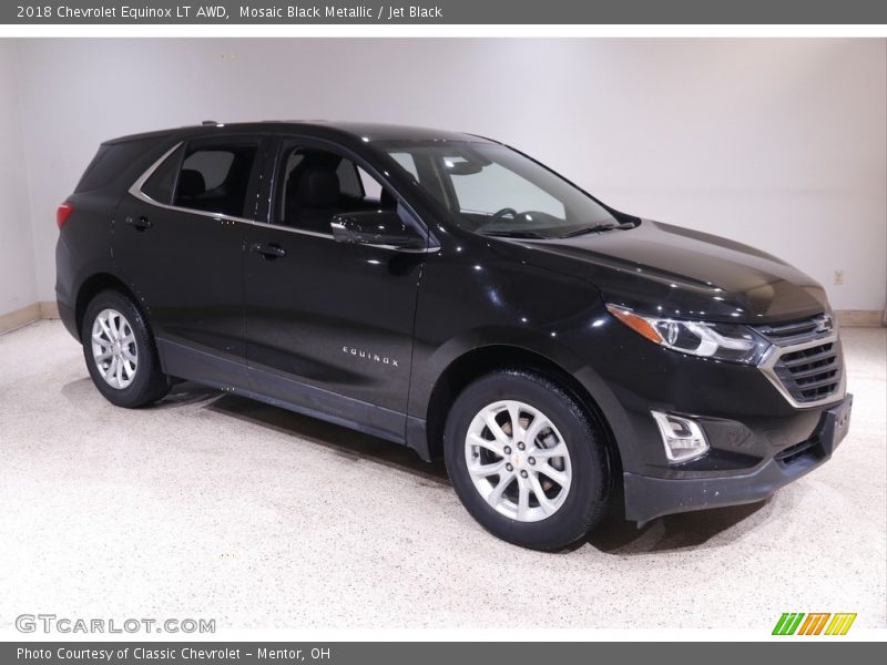 Mosaic Black Metallic / Jet Black 2018 Chevrolet Equinox LT AWD