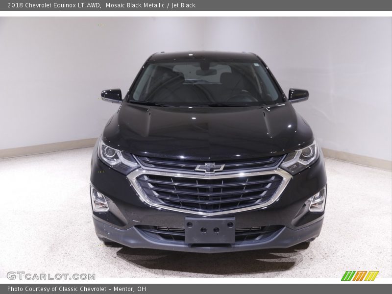 Mosaic Black Metallic / Jet Black 2018 Chevrolet Equinox LT AWD