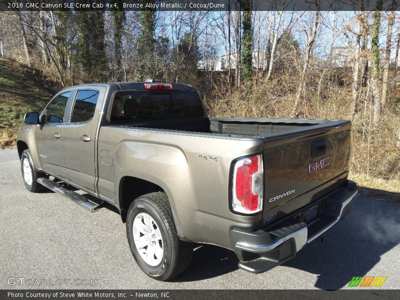 Bronze Alloy Metallic / Cocoa/Dune 2016 GMC Canyon SLE Crew Cab 4x4