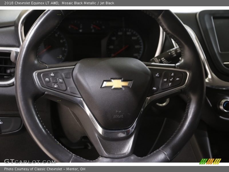 Mosaic Black Metallic / Jet Black 2018 Chevrolet Equinox LT AWD