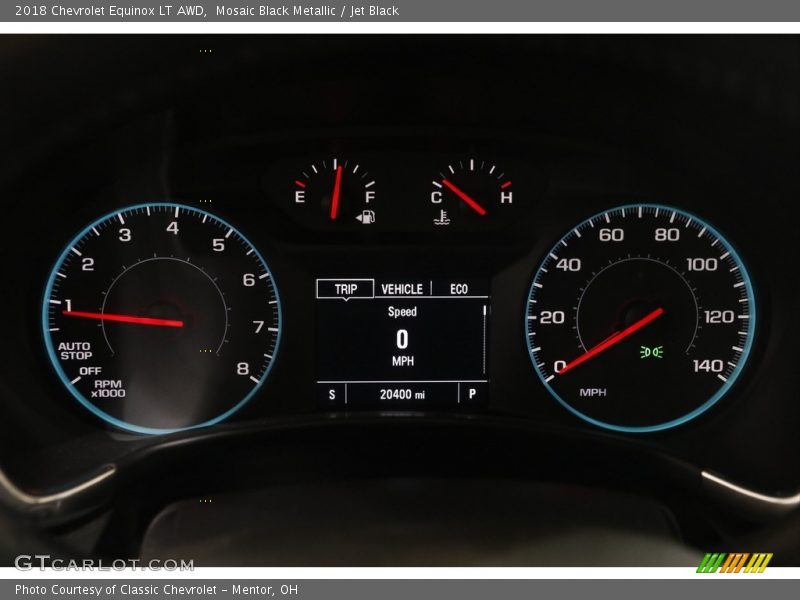 Mosaic Black Metallic / Jet Black 2018 Chevrolet Equinox LT AWD