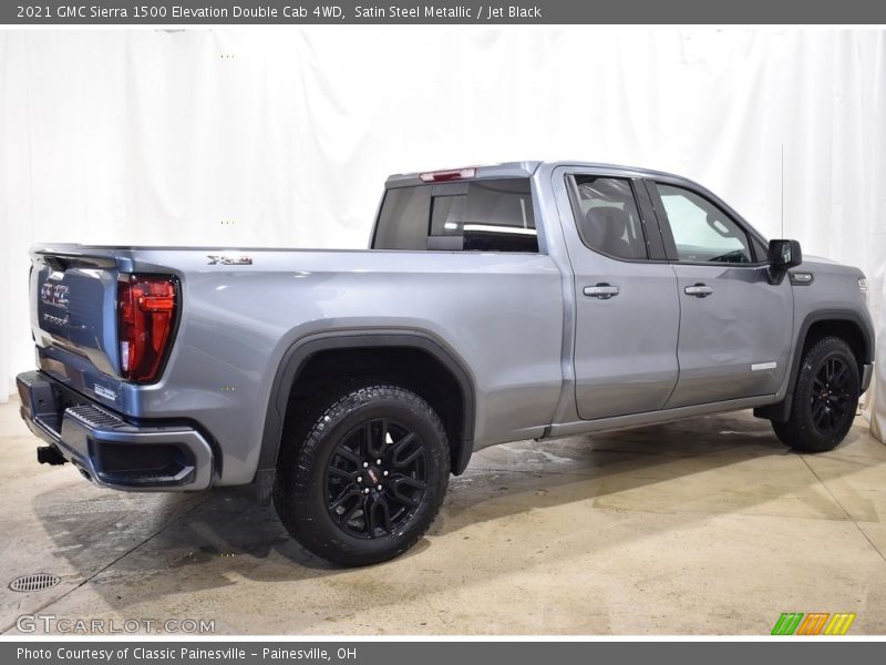Satin Steel Metallic / Jet Black 2021 GMC Sierra 1500 Elevation Double Cab 4WD