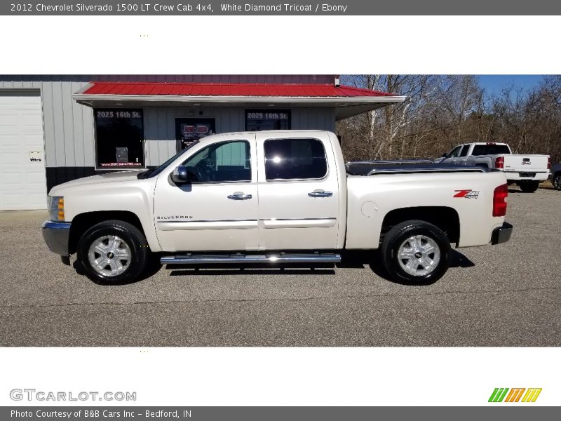 White Diamond Tricoat / Ebony 2012 Chevrolet Silverado 1500 LT Crew Cab 4x4