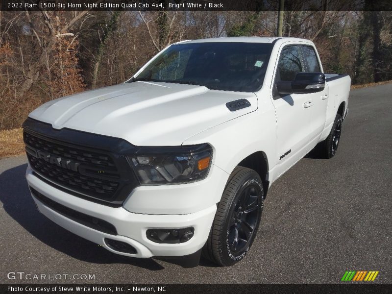 Bright White / Black 2022 Ram 1500 Big Horn Night Edition Quad Cab 4x4