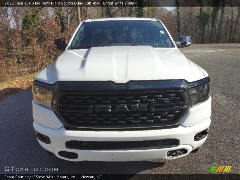 Bright White / Black 2022 Ram 1500 Big Horn Night Edition Quad Cab 4x4
