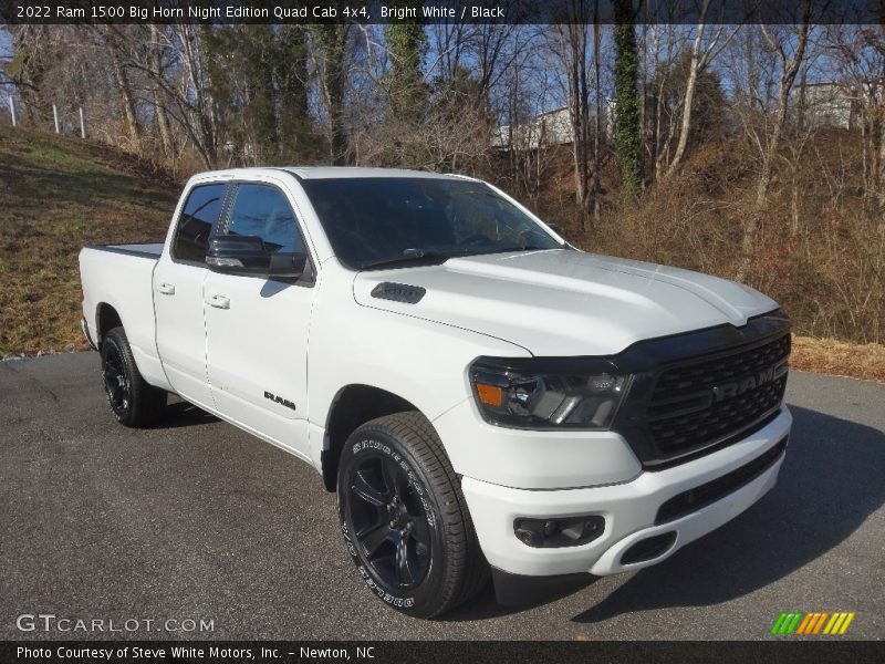 Front 3/4 View of 2022 1500 Big Horn Night Edition Quad Cab 4x4