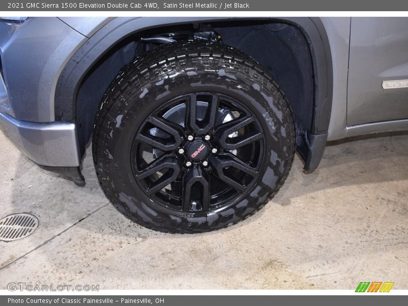 Satin Steel Metallic / Jet Black 2021 GMC Sierra 1500 Elevation Double Cab 4WD